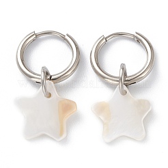 Pendientes de aro huggie de acero inoxidable 304&nbsp;EJEW-JE04403-02
