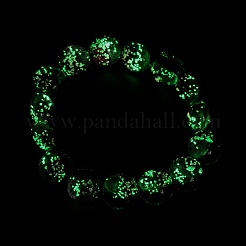 Braccialetti elasticizzati rotondi in vetro con lamina luminosa da 14 mm&nbsp;LA-CBA41F9-01C