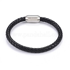 Geflochtene Lederbandarmbänder für Männer&nbsp;BJEW-JB04255-02