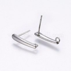 Anlaufgeschützte Ohrstecker aus Edelstahl 201&nbsp;LS-X-STAS-I095-06P