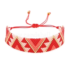 Braccialetto di perline intrecciate con semi di miyuki&nbsp;BJEW-P269-35
