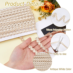 Ruban polyester ondulé&nbsp;OCOR-WH0078-379A