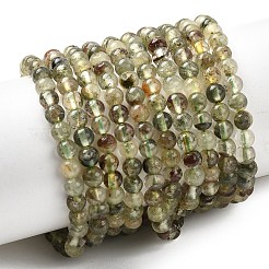 Natürlichen grünen lodolite Quarzperlen Stränge&nbsp;G-G344-A03-4mm