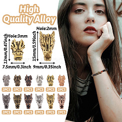 24 pz 12 stili perline in lega stile tibetano&nbsp;FIND-TA0001-32
