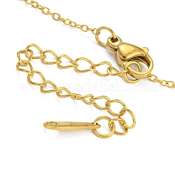 Collane con ciondolo a fiocco in ottone&nbsp;NJEW-B115-01G-02