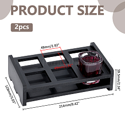 2 support de rangement pour verres à vin en bois&nbsp;ODIS-WR0001-19