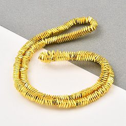 Fili di perline di ematite sintetica non magnetica elettrolitica&nbsp;G-E606-A01-G