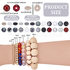 Kit fai da te di perline rotonde e piatte/a disco&nbsp;DIY-PH0030-85C