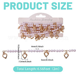 Cadenas de cuentas de resina hechas a mano&nbsp;AJEW-WH0460-013G
