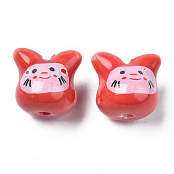 Perline porcellana fatto a mano&nbsp;PORC-T007-04J