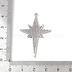 Pendentifs avec zircon cubiques à micro-pavés en laiton&nbsp;KK-M322-45P