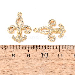 Pendentifs avec zircon cubiques à micro-pavés en laiton&nbsp;KK-A284-02G