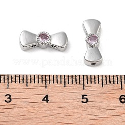 Messing Pavé rosa Zirkonia Schleife mehrreihige Glieder&nbsp;KK-B102-37B-01P