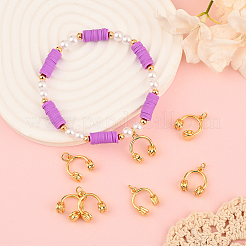 10pcs pendentifs en laiton de placage en rack&nbsp;KK-BBC0022-54