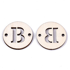 Connecteurs de maillons en bois de peuplier naturel non fini&nbsp;WOOD-S045-140B-01B