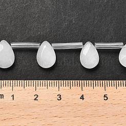 Natürliche weiße Jade perlen Stränge&nbsp;G-Q167-A03-01