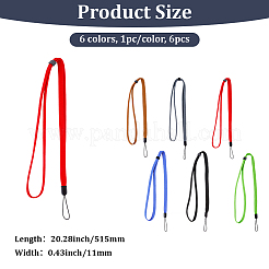 6 sangle de cou en polyester 6 couleurs&nbsp;AJEW-GF0012-18