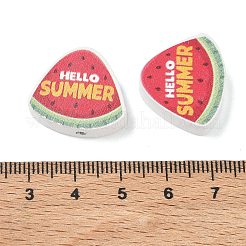 Cuentas de madera estampadas con motivos veraniegos&nbsp;WD-CBAA998-A03