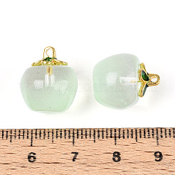 Pendentifs en forme de pomme en verre transparent&nbsp;LS-X1-DGLA-E004-16L