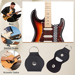 2 Stück verstellbarer Gitarren-Schultergurt aus Polyester mit Tartanmuster&nbsp;AJEW-HY0003-64