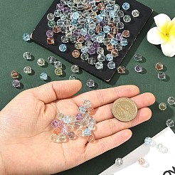 Fili di perline di vetro trasparenti screpolate&nbsp;GLAA-YW0005-73A