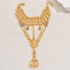 Braccialetti ad anello in lega con maglie a forma di girasole in stile bohémien&nbsp;KM3412