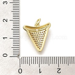 Messing micro pave klare zirkonia anhänger&nbsp;KK-L225-010G