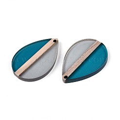 Colgantes de resina y madera transparentes&nbsp;RESI-T057-58A