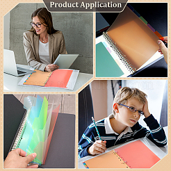 Feuilles intercalaires en plastique pour cahier&nbsp;FIND-WH0173-386