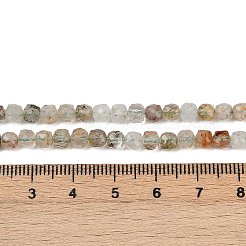 Natürlichen grünen Rutilquarz Perlen Stränge&nbsp;LS-G-RM2025-C38-C