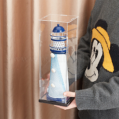 Boîte de rangement en plastique organique à haute pénétration et feuille d'expansion en PVC à fond plat&nbsp;AJEW-WH0650-43C