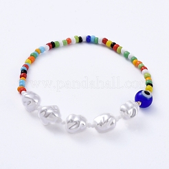 Bracelets élastiques&nbsp;BJEW-JB05070-M