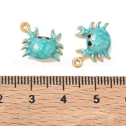 Anhänger aus Edelstahl 304 mit Emaille und Glitzerpulver&nbsp;STAS-Q119-03G-02