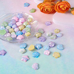 50 Stück 25 Arten undurchsichtige Harz Cabochons&nbsp;CRES-BT0001-04