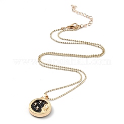Collane del pendente del rhinestone della lega&nbsp;NJEW-H306-A11-G