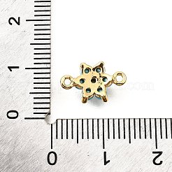 Maglie in ottone micro pavé di zirconi cubici blu cielo&nbsp;KK-D356-02B-G