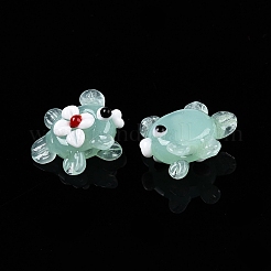 Brins de perles bosselées en verre soufflé faites à la main&nbsp;LAMP-T021-25G