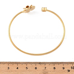 Armreifen aus 304 Edelstahl mit Mikropflaster und klaren Zirkonia&nbsp;SA-C001-02A-G