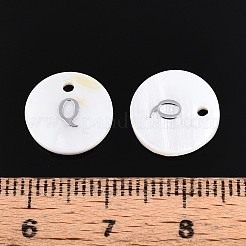 Pendentifs de coquillages d'eau douce naturelle&nbsp;SHEL-Q018-01A-Q-P