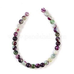 Chapelets de perles en agate à rayures naturelles/agates à bandes&nbsp;X-G-Z060-A01-A21