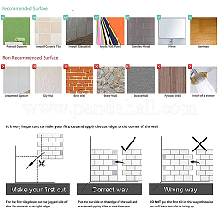 Papel de patrón de cristal de marca autoadhesiva de pvc&nbsp;DIY-WH0217-06