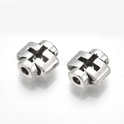Abalorios de aleación de estilo tibetano&nbsp;TIBE-31215-048AS-RS