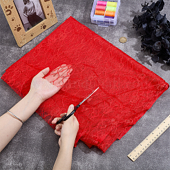 Polyester-Spitzenstoff mit Halloween-Motiv&nbsp;DIY-WH0699-75D