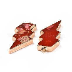 Anhänger aus gefärbtem natürlichem Kaiserjaspis&nbsp;G-P490-03G-06