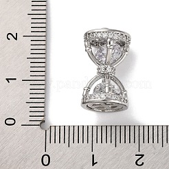 Ionenbeschichtete (ip) Messing-Mikropavé-Zirkonia-Anhänger&nbsp;KK-U042-04P