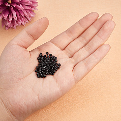 1 Box 8/0 Glasperlen rund schwarz für Schmuckherstellung 3mm&nbsp;SEED-PH0005-10