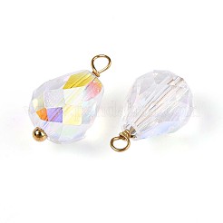 Galvanisierte Glas-Tropfenanhänger&nbsp;STAS-N110-13G