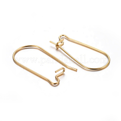 Pendientes de aro de acero inoxidable 304&nbsp;X-STAS-P223-01G-01