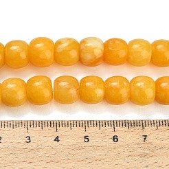 Gefärbt natürlichen weißen Jade Perlen Stränge&nbsp;GG-CBA88FB-01B