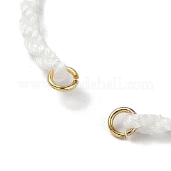 Création de bracelet en cordon de coton tressé&nbsp;MAK-L043-02G-15